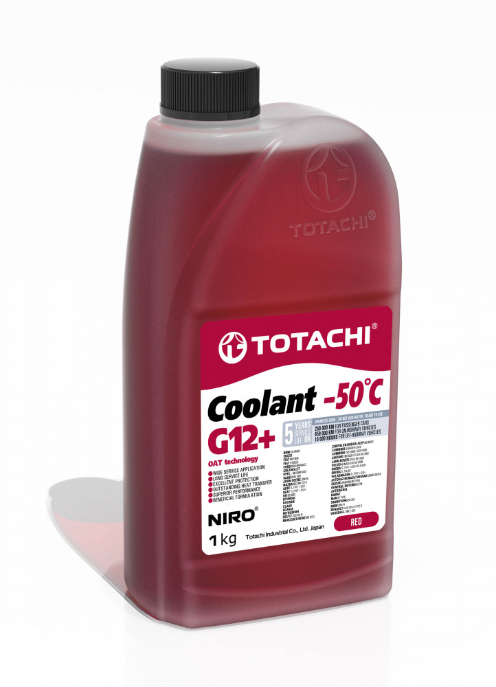 Антифриз TOTACHI NIRO COOLANT RED G12+ -50C 1кг